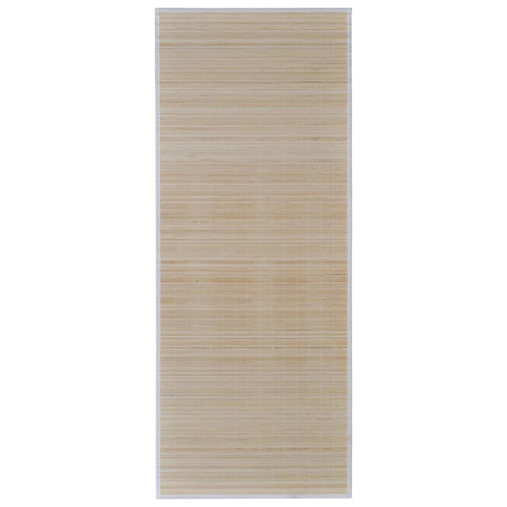 bambusmåtter 4 stk. 120x180 cm rektangulær naturfarvet