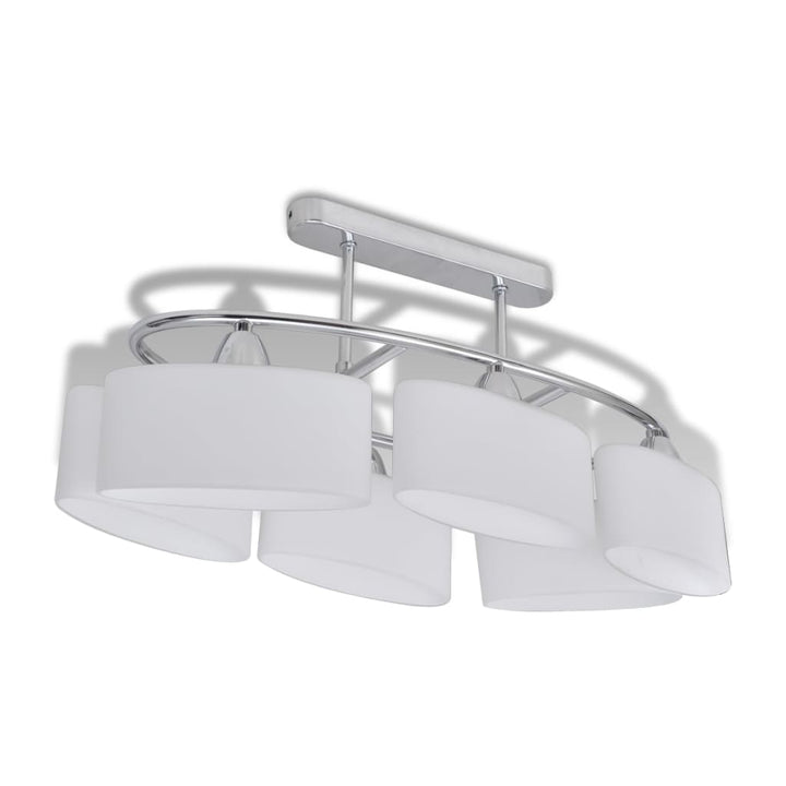 loftlampe med ellipseformede glasskærme 2 stk. E14