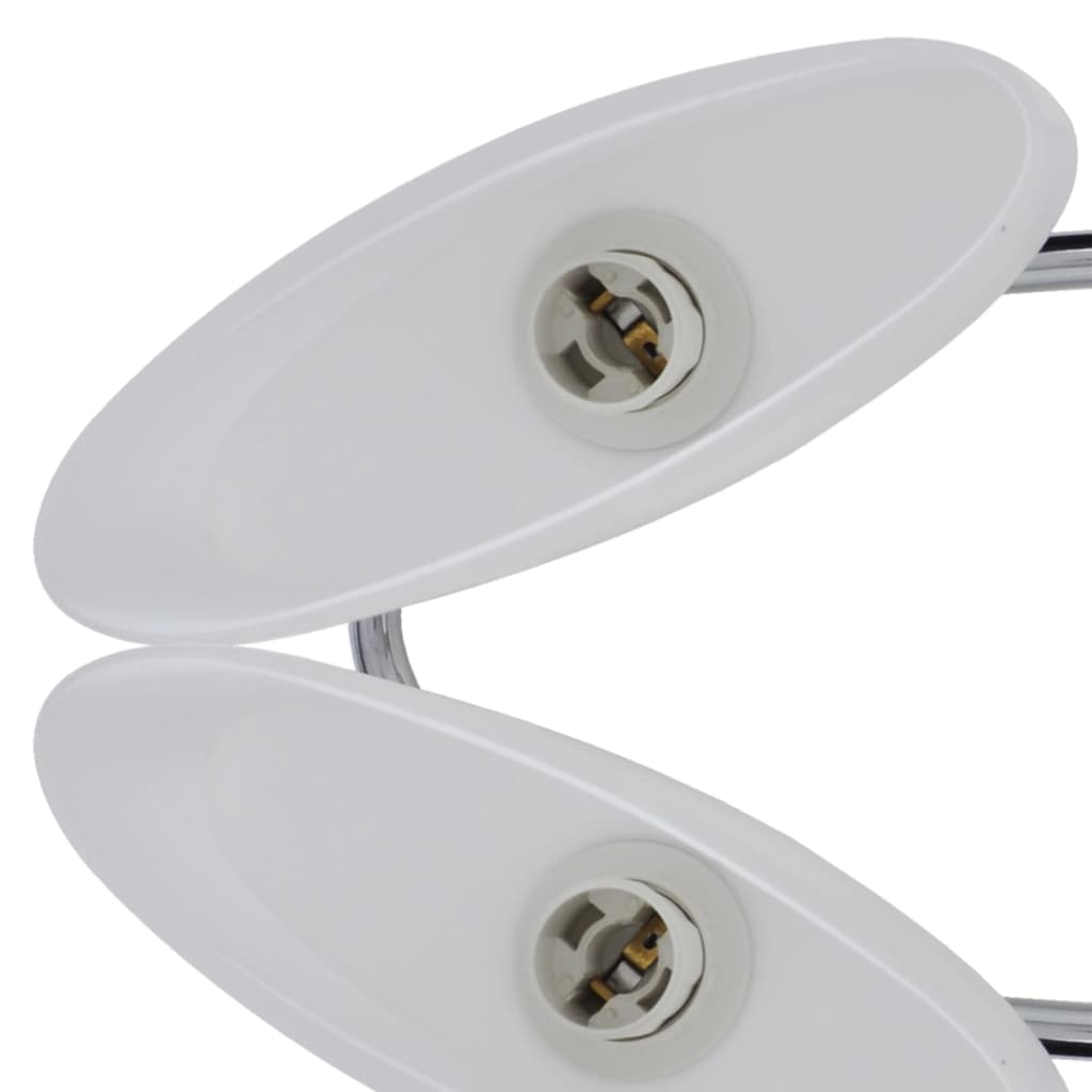 loftlampe med ellipseformede glasskærme 2 stk. E14