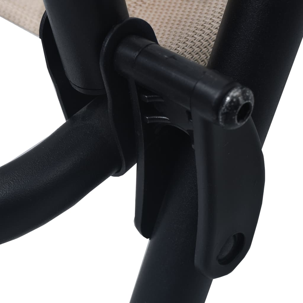 Klapstole 2 stk. Teksilene Taupe