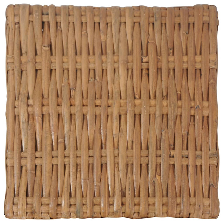 sofaborde 47 x 47 x 28 cm naturlig rattan