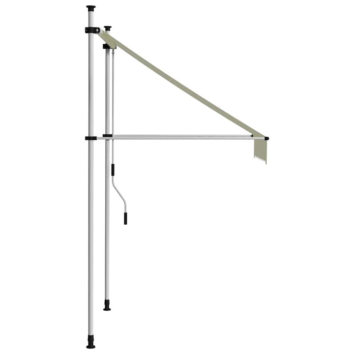foldemarkise med manuel betjening 100 cm cremefarvet