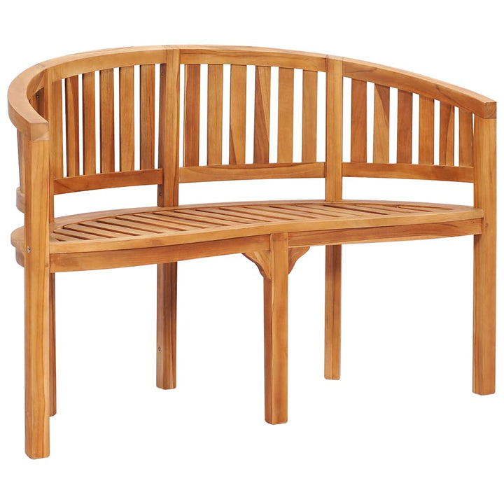 bananbænk 120 cm massivt teaktræ