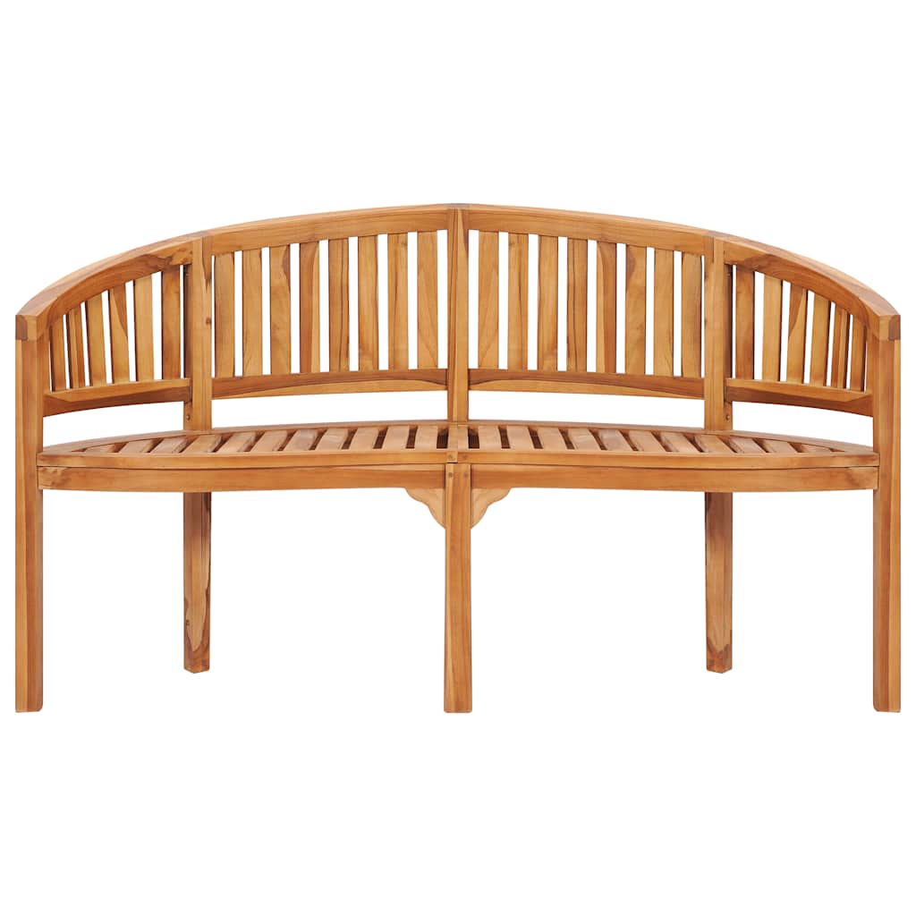 bananbænk 151 cm massivt teaktræ