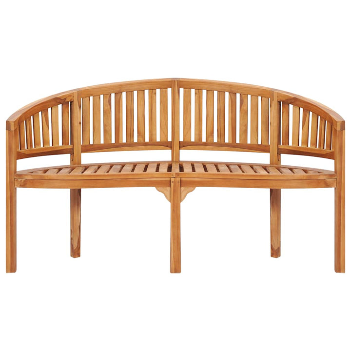 bananbænk 151 cm massivt teaktræ