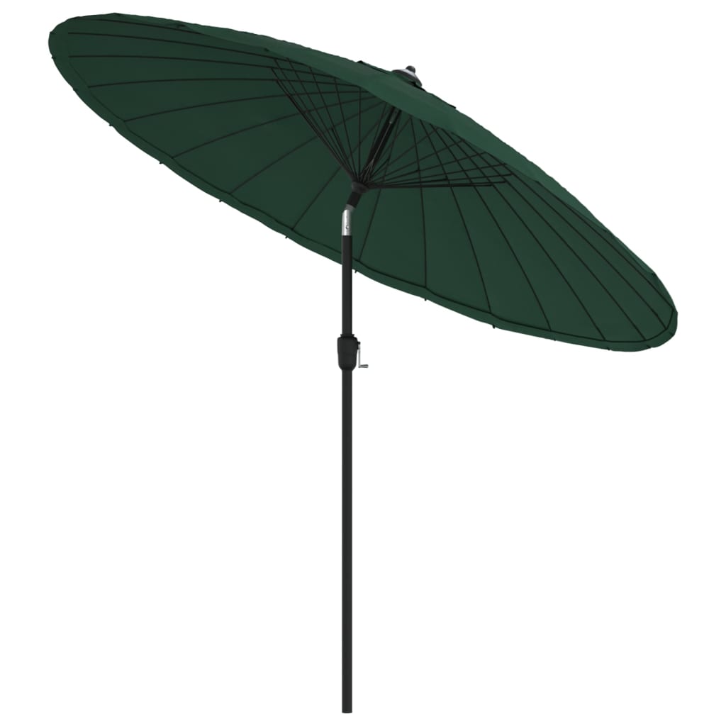 parasol med aluminiumsstang 270 cm grøn