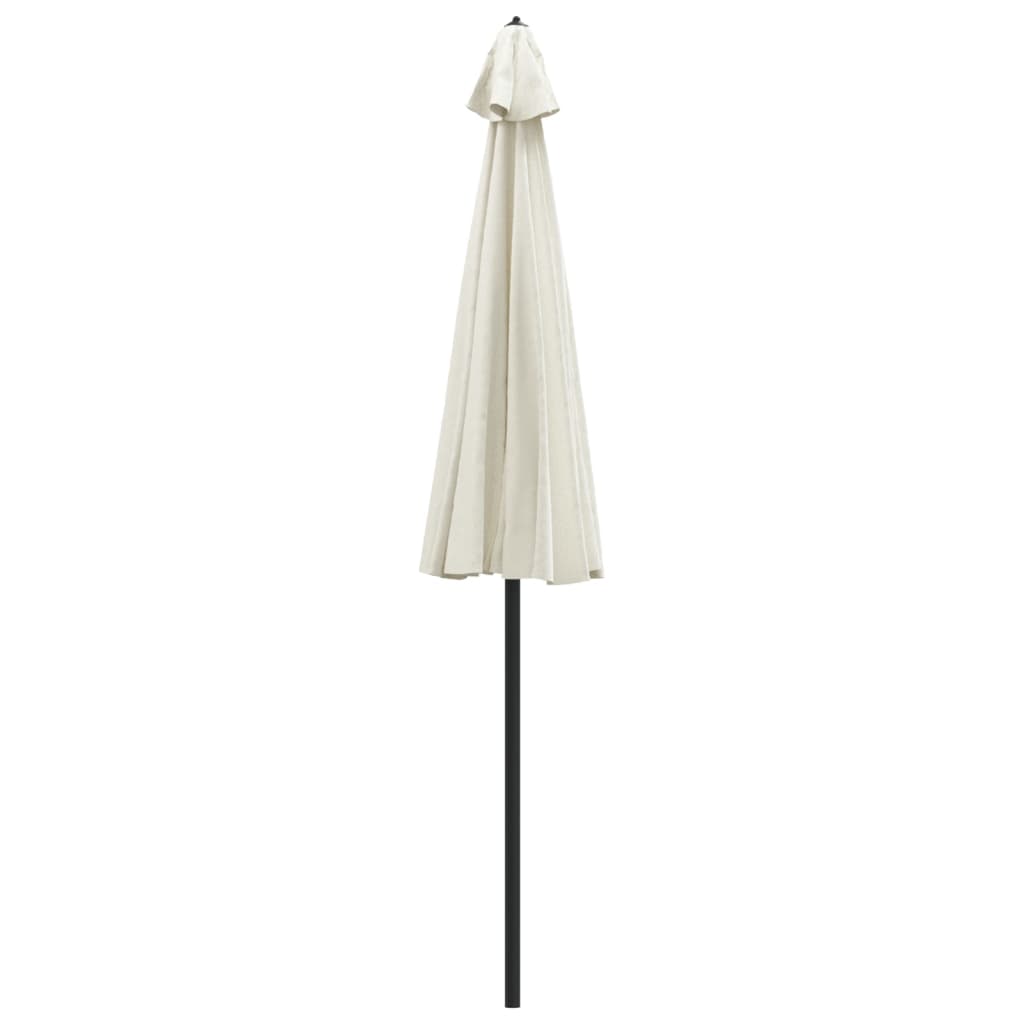 parasol med aluminiumstang 270 cm sandhvid