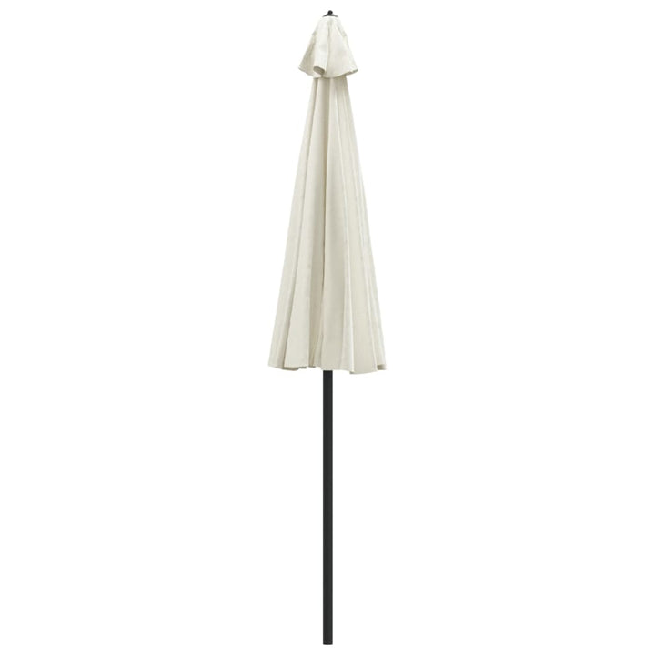 parasol med aluminiumstang 270 cm sandhvid