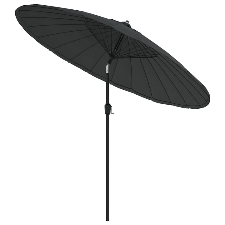 parasol med aluminiumstang 250 cm antracitgrå
