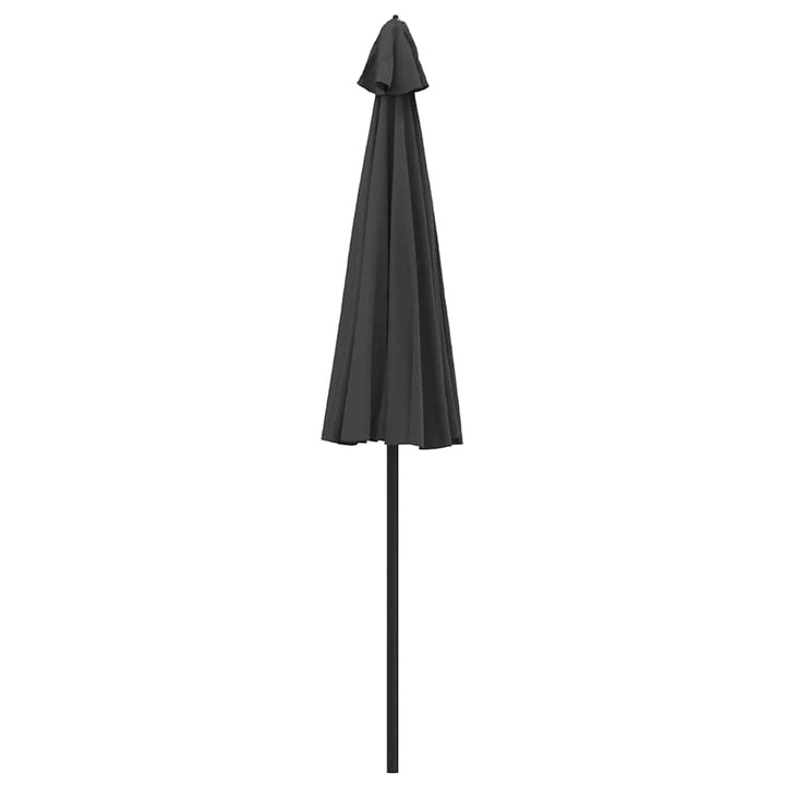 parasol med aluminiumstang 250 cm antracitgrå