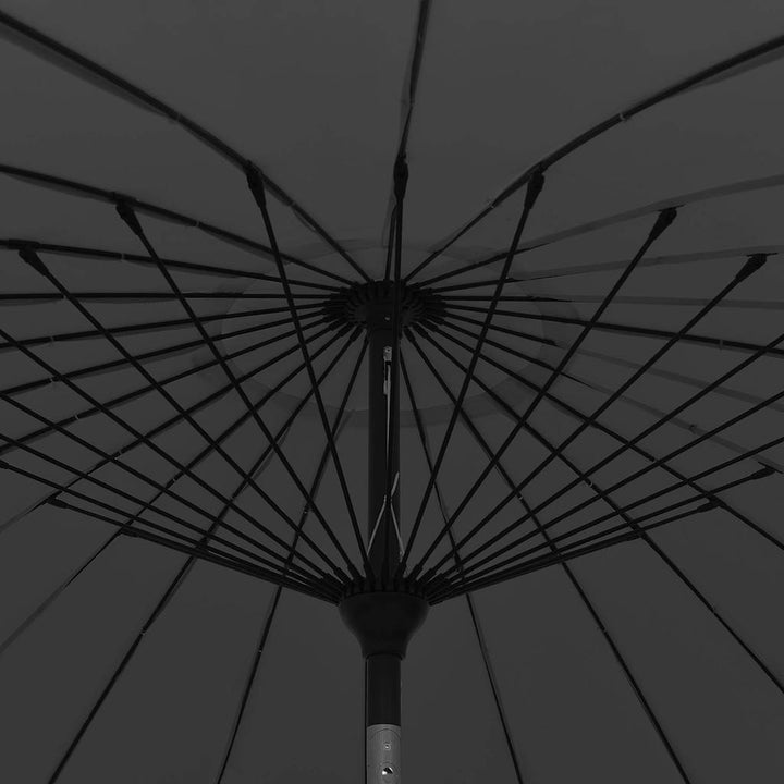 parasol med aluminiumstang 250 cm antracitgrå