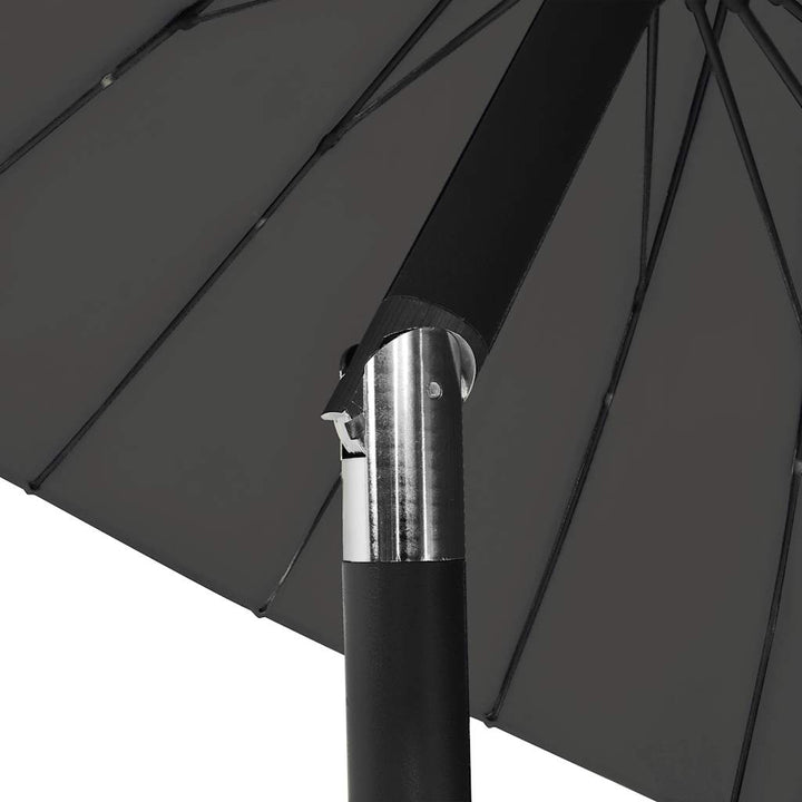 parasol med aluminiumstang 250 cm antracitgrå
