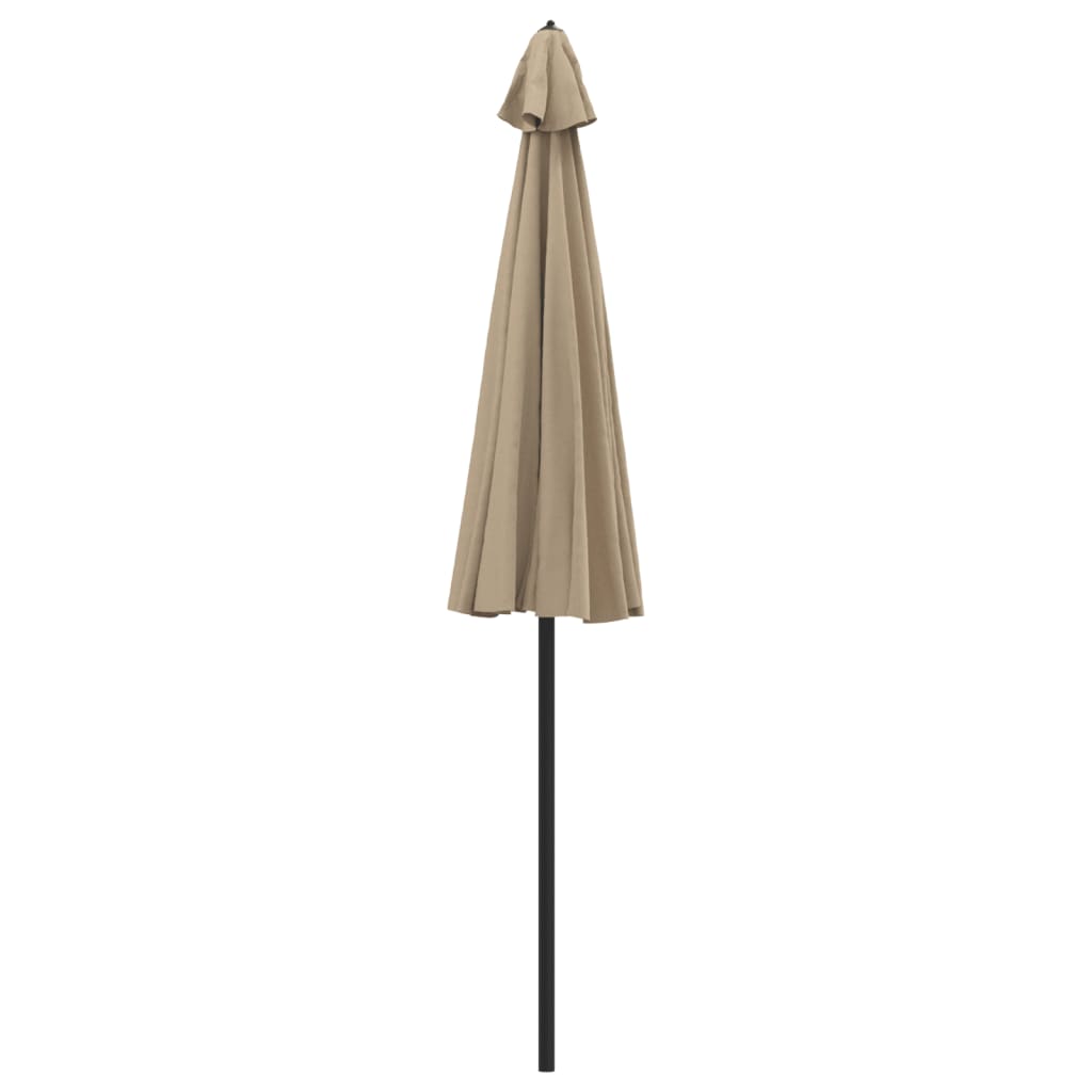 parasol med aluminiumstang 270 cm gråbrun