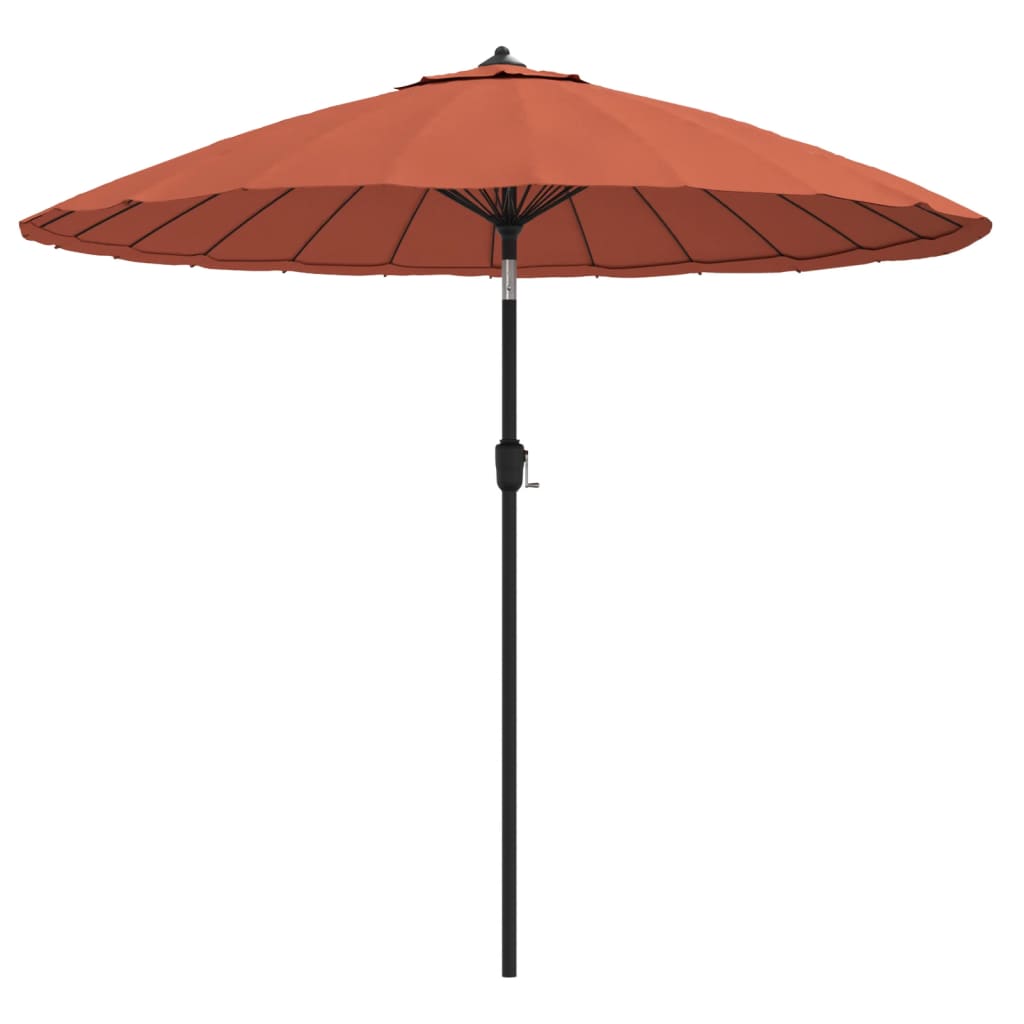 parasol med aluminiumstang 270 cm terrakotta