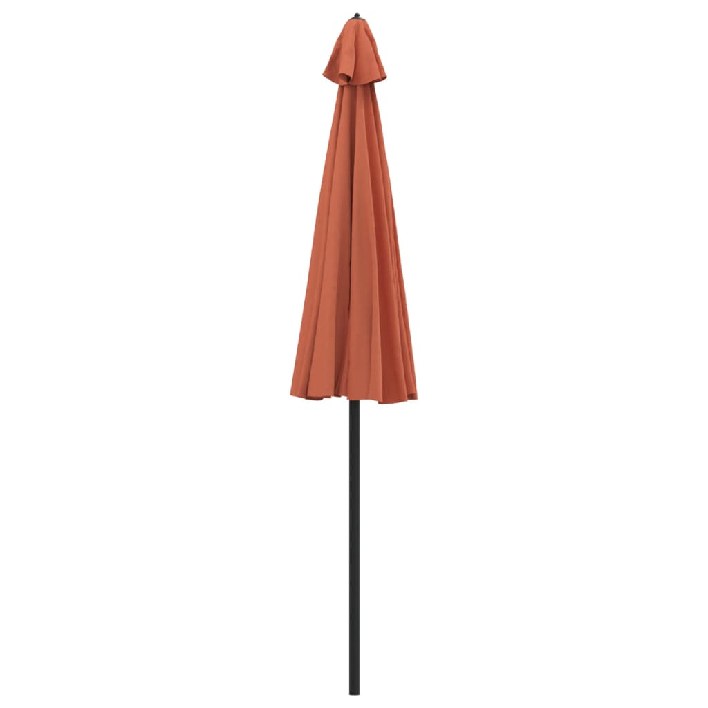 parasol med aluminiumstang 270 cm terrakotta