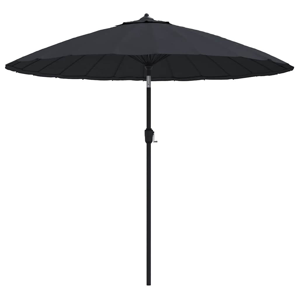 parasol med aluminiumstang 270 cm sort