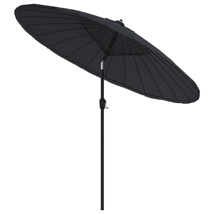parasol med aluminiumstang 270 cm sort