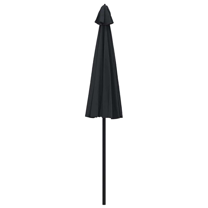 parasol med aluminiumstang 270 cm sort