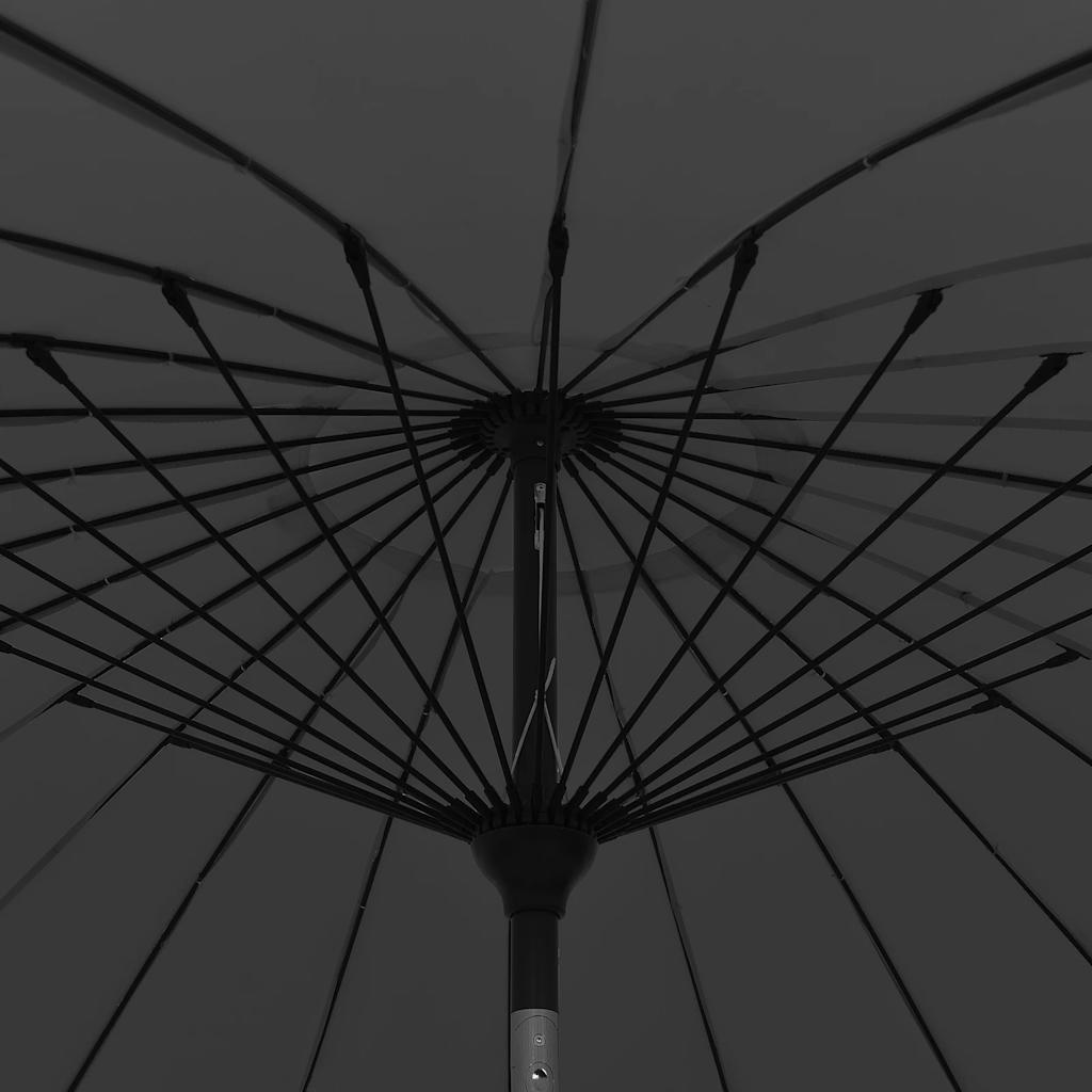 parasol med aluminiumstang 270 cm sort