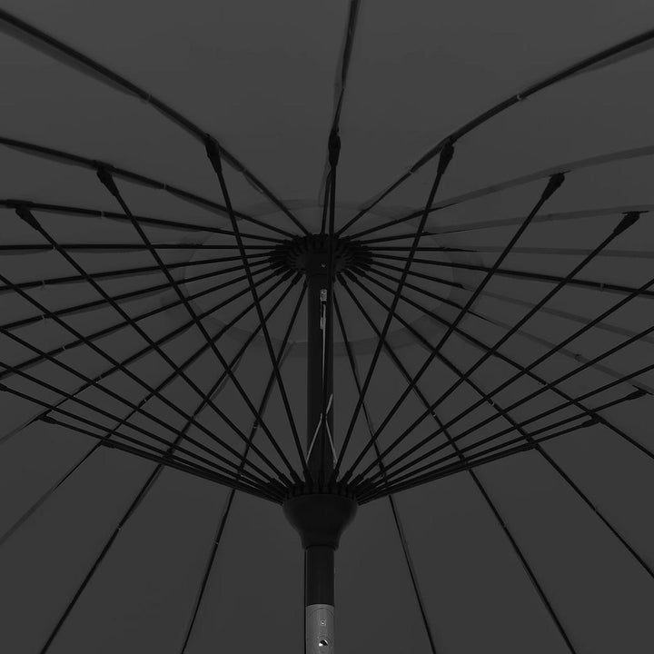 parasol med aluminiumstang 270 cm sort