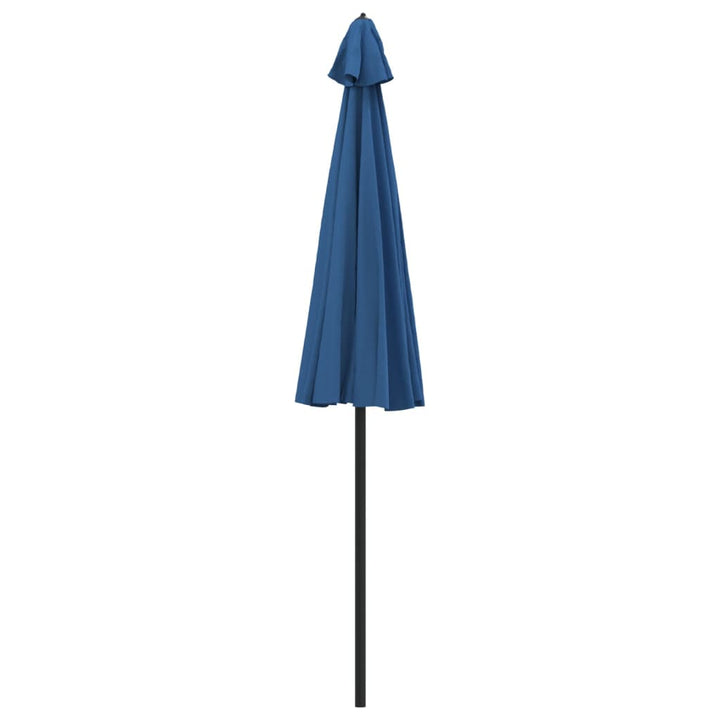 parasol med aluminiumsstang 270 cm azurblå
