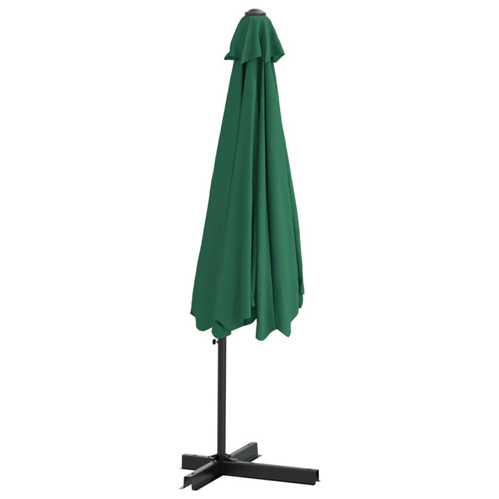 parasol med stålstang 300 cm grøn