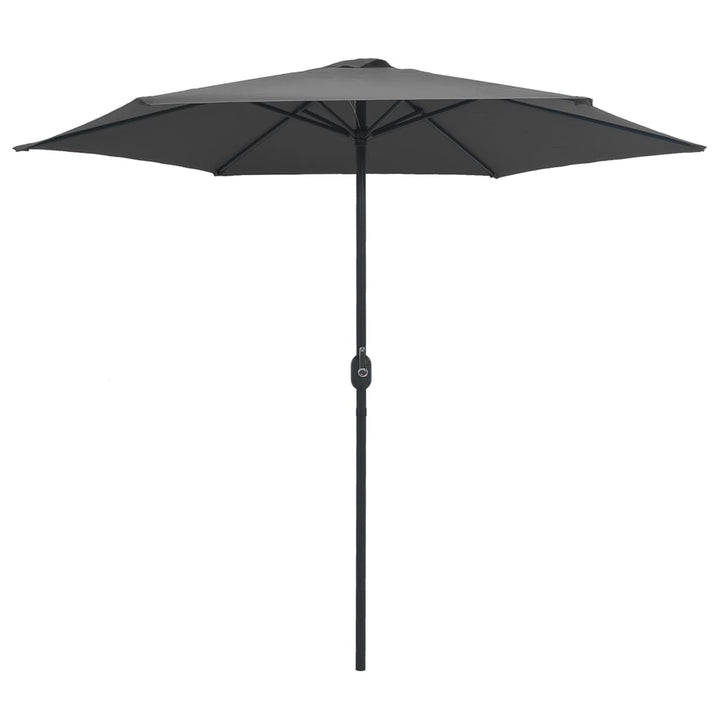 parasol med aluminiumsstang 270x246 cm antracitgrå