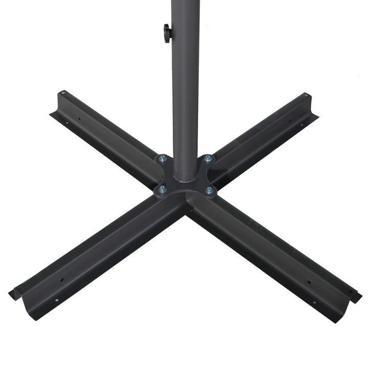 haveparasol med aluminiumstang 600 cm grøn