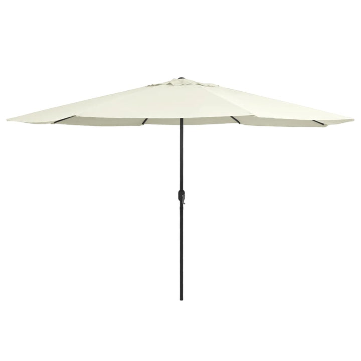 parasol 390 cm metalstang sandfarvet