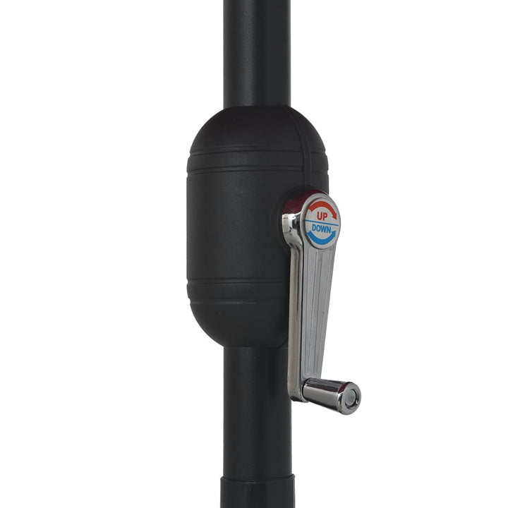 parasol 390 cm metalstang grøn