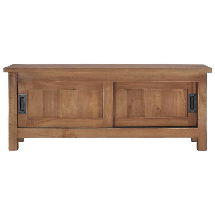 tv-skab 90 x 30 x 35 cm massivt teaktræ