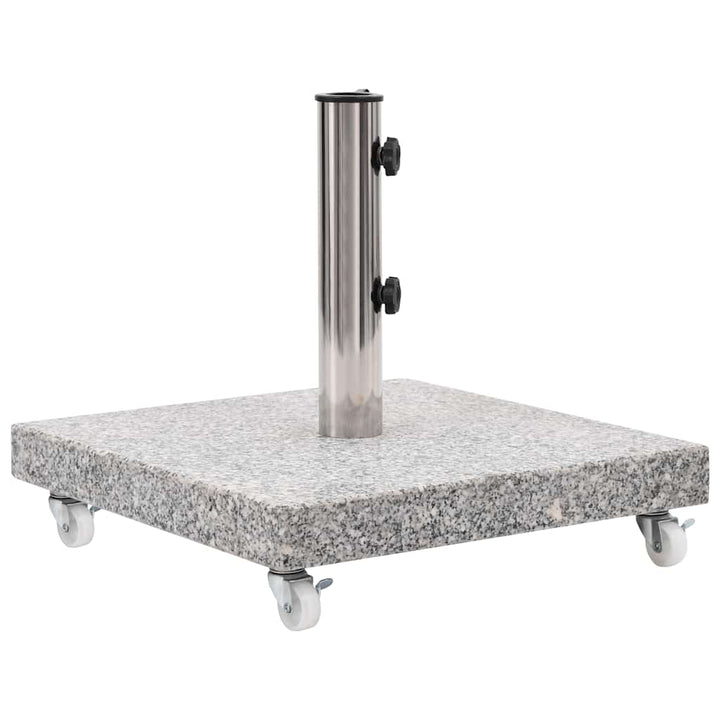 parasolfod 30 kg granit firkantet grå