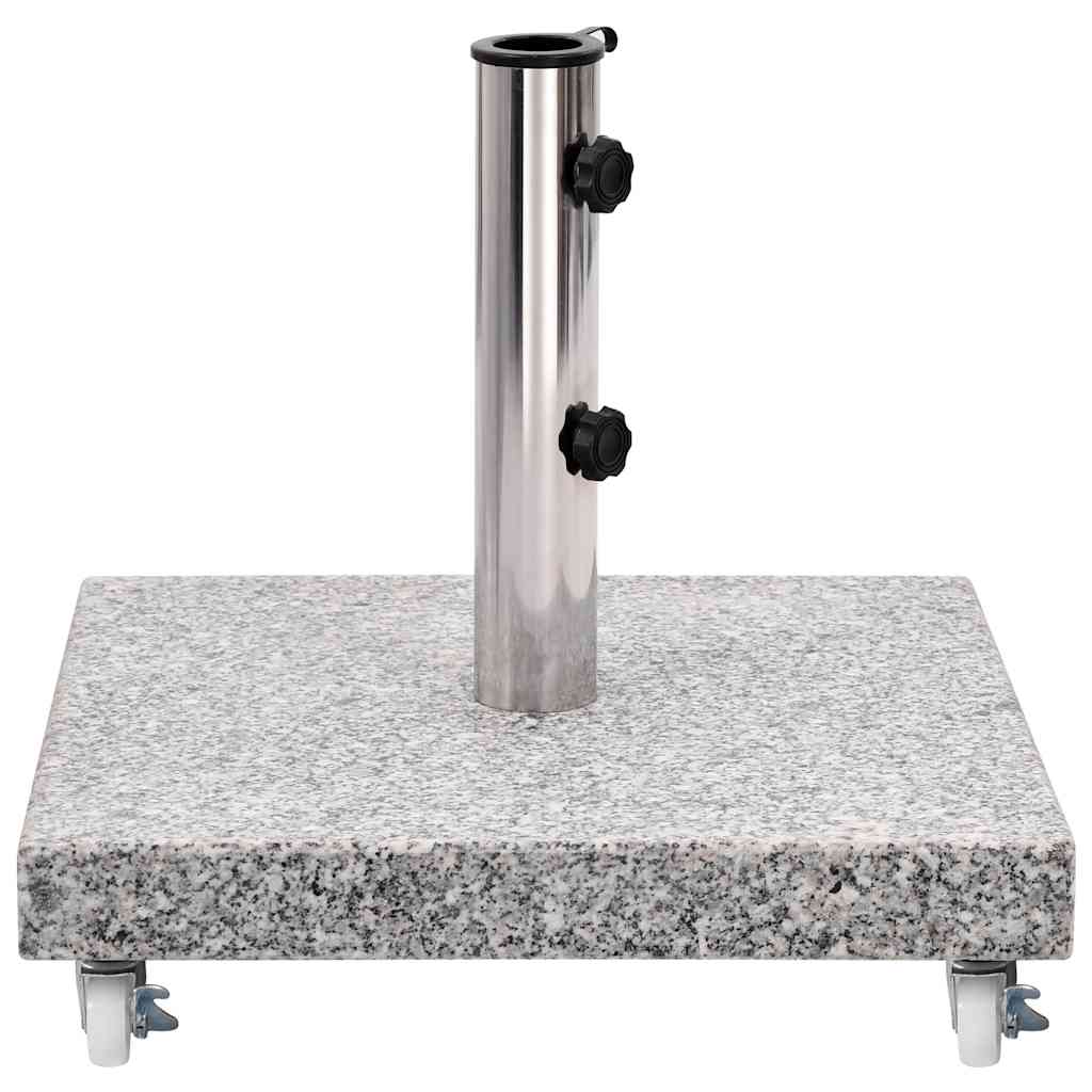 parasolfod 30 kg granit firkantet grå