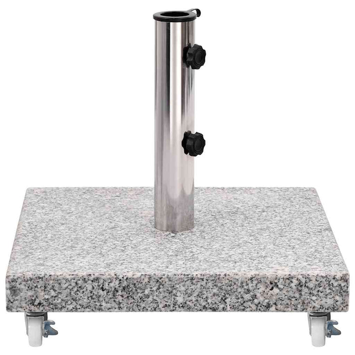 parasolfod 30 kg granit firkantet grå