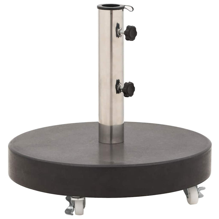 parasolfod granit 30 kg rund sort
