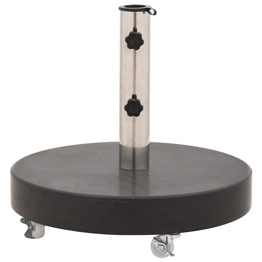 parasolfod granit 30 kg rund sort
