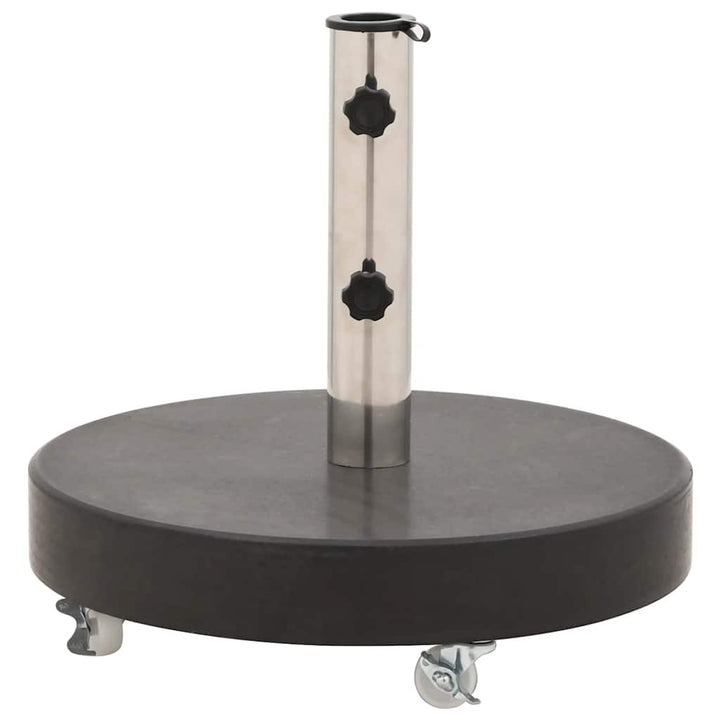 parasolfod granit 30 kg rund sort