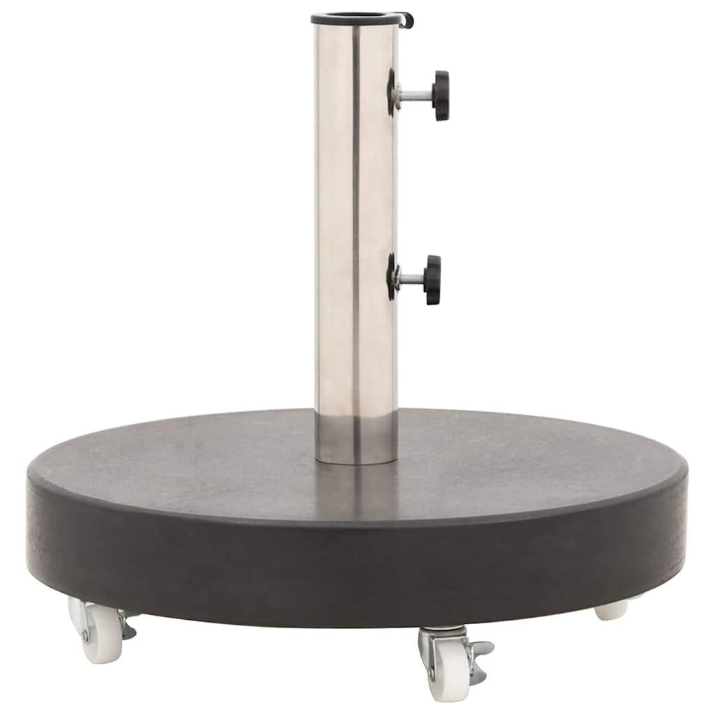 parasolfod granit 30 kg rund sort