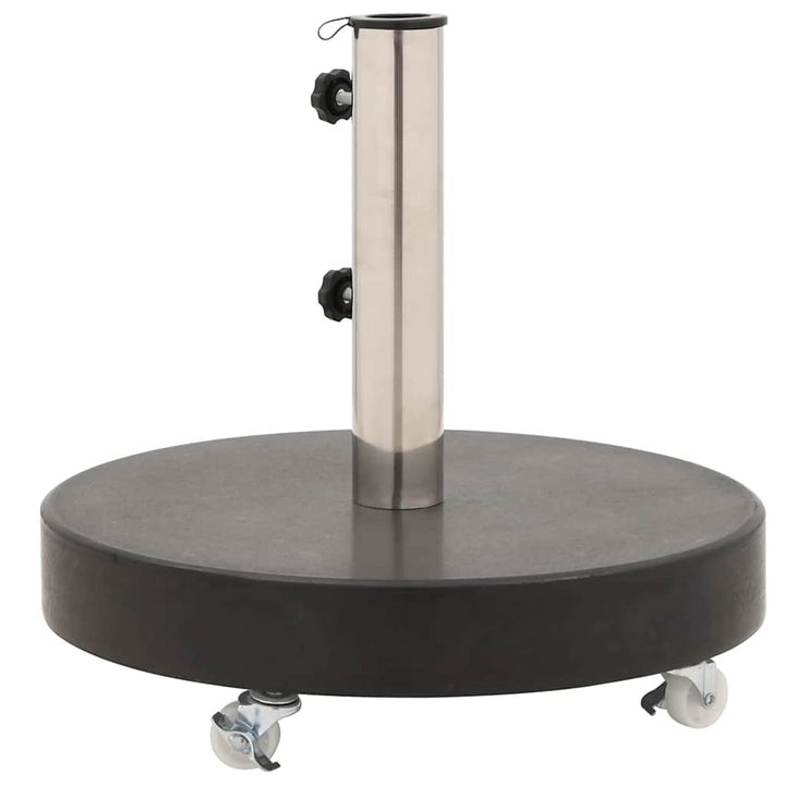 parasolfod granit 30 kg rund sort