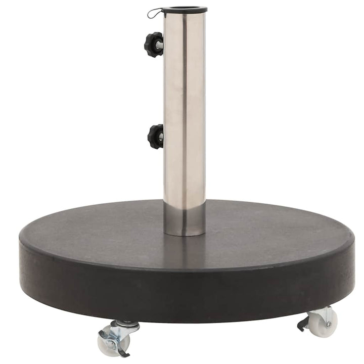 parasolfod granit 30 kg rund sort