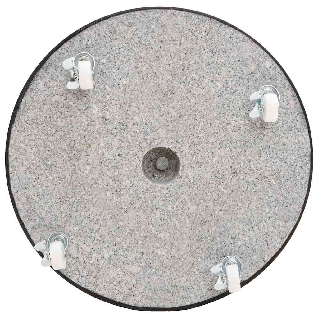 parasolfod granit 30 kg rund sort