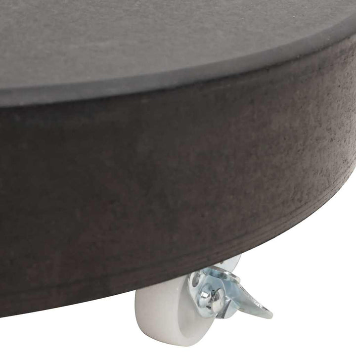 parasolfod granit 30 kg rund sort