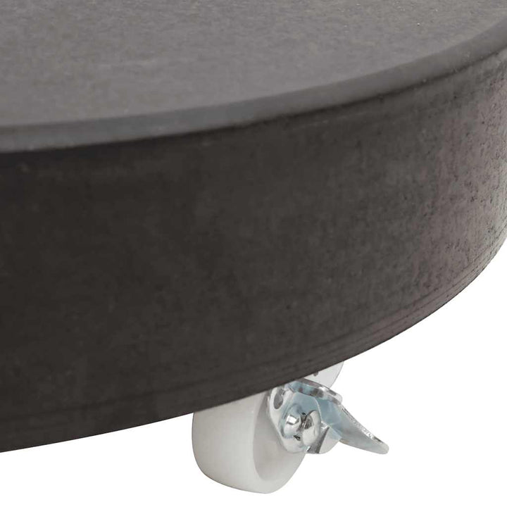 parasolfod granit 30 kg rund sort