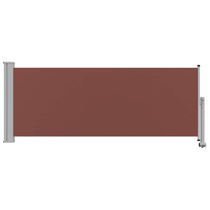 sammenrullelig sidemarkise til terrassen 100 x 300 cm brun