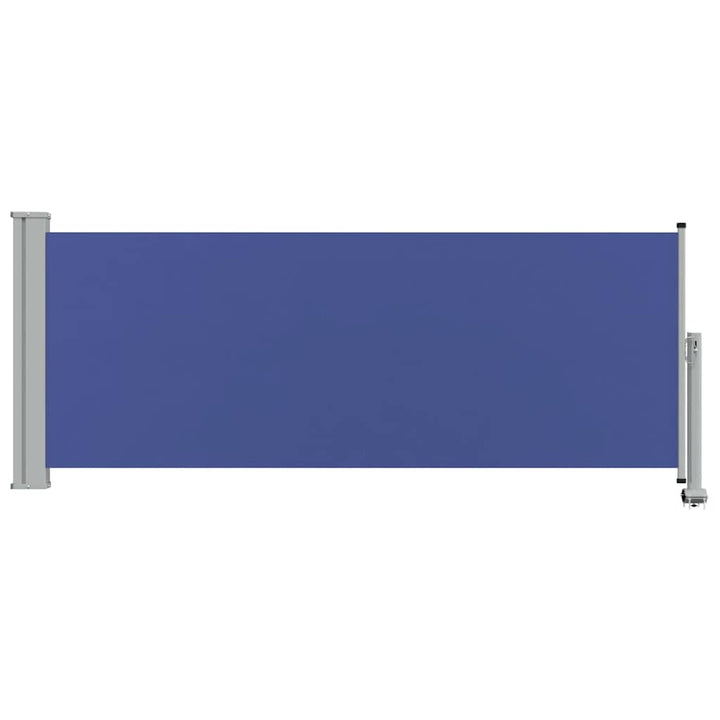 sammenrullelig sidemarkise til terrassen 100 x 300 cm blå