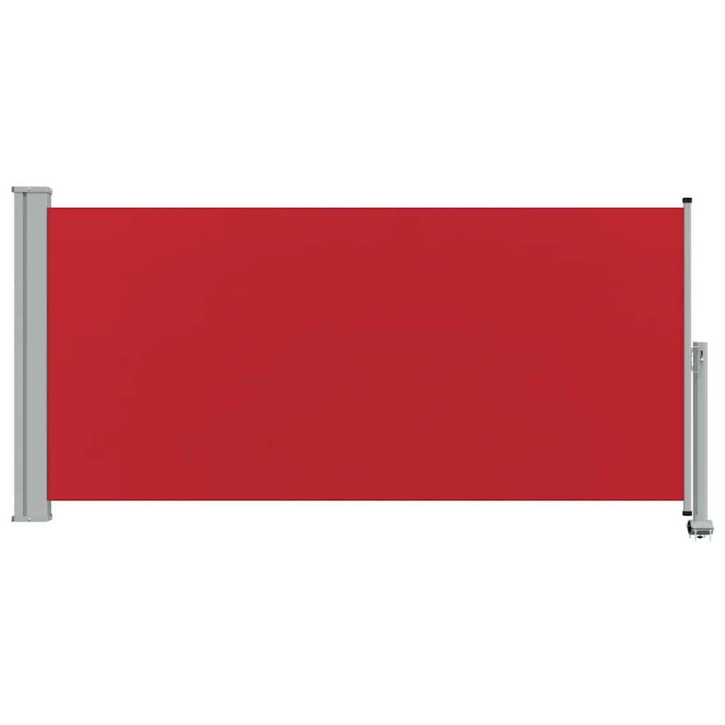 sammenrullelig sidemarkise til terrassen 120 x 300 cm rød