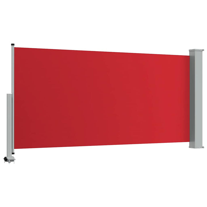 sammenrullelig sidemarkise til terrassen 120 x 300 cm rød