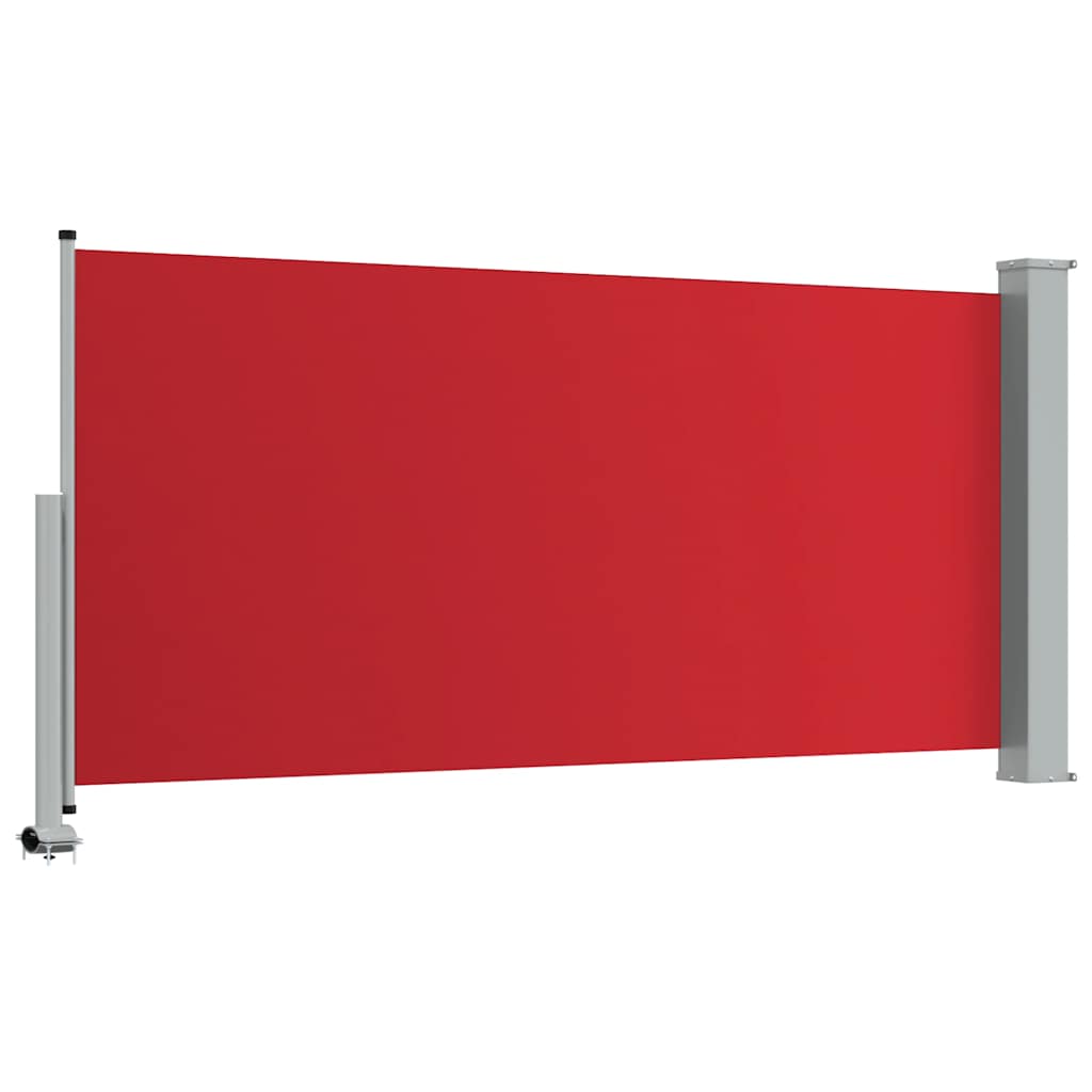 sammenrullelig sidemarkise til terrassen 120 x 300 cm rød