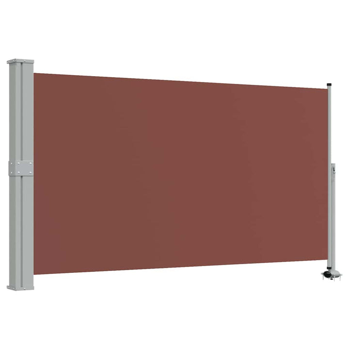 sammenrullelig sidemarkise til terrassen 140 x 300 cm brun