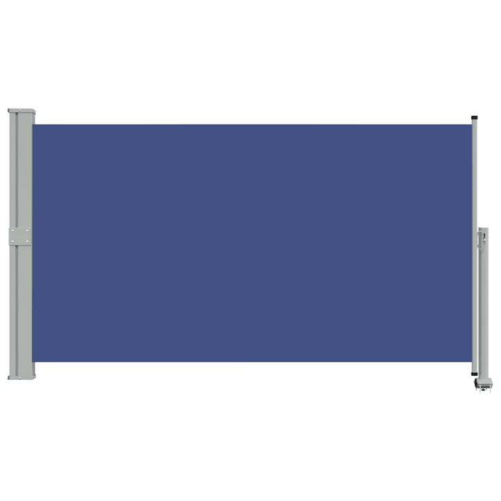 sammenrullelig sidemarkise til terrassen 140 x 300 cm blå